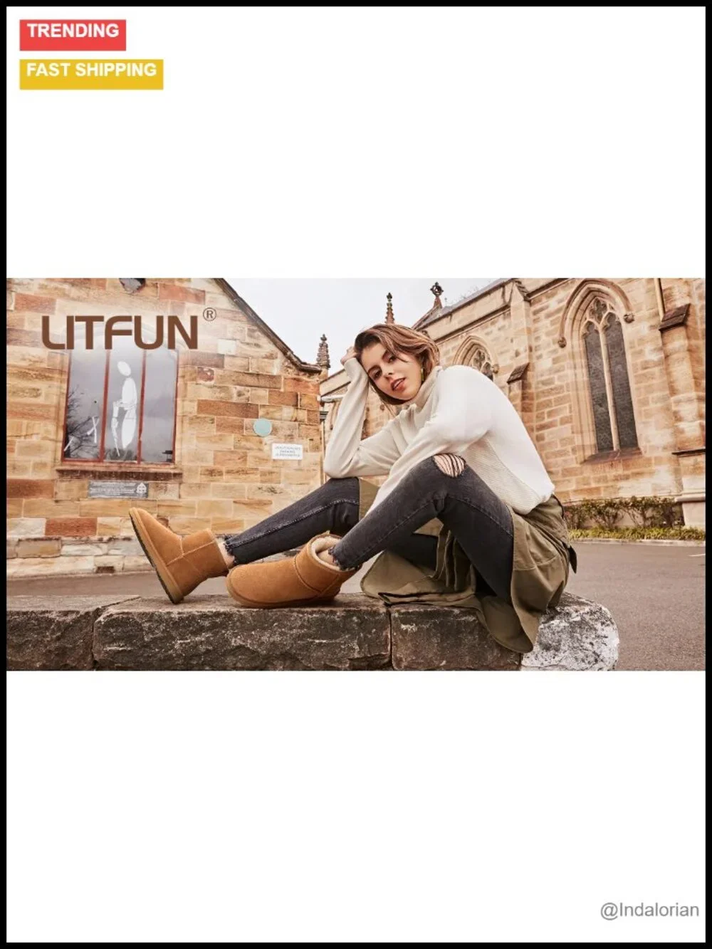 Genuine Suede Mini Boots Winter Warm Fuzzy Snow Boots Fur Lined